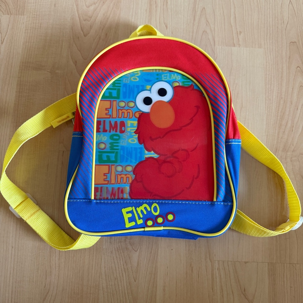 Elmo Sesame Street Toddler Youth Mini 11” Backpack w/ Lenticular Print 3-D Front